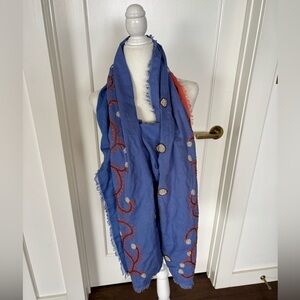 J. McLaughlin Nellie Kantha Stitch Scarf